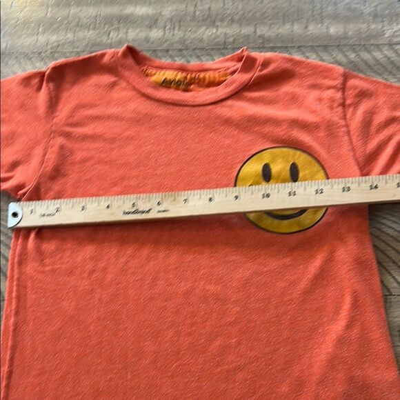 Made in 🇺🇸 Aviator Nation 🏄🏼 Orange 🍊 Yellow 🌞 Smiley 😃 Face Tee - Picture 8 of 17